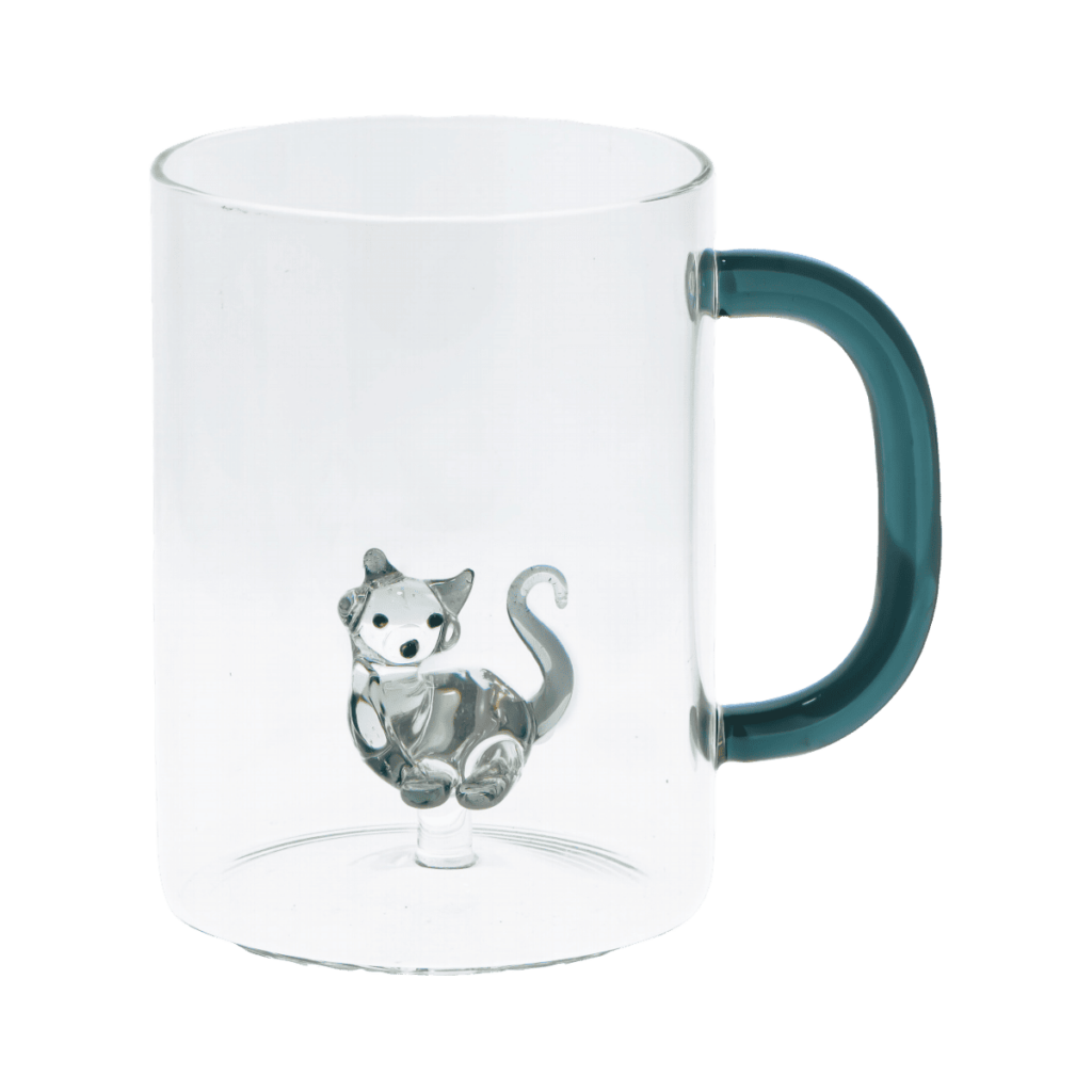 Mug en verre chat